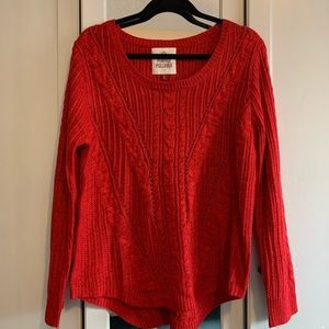 Pullover Knit Sweater (Red)